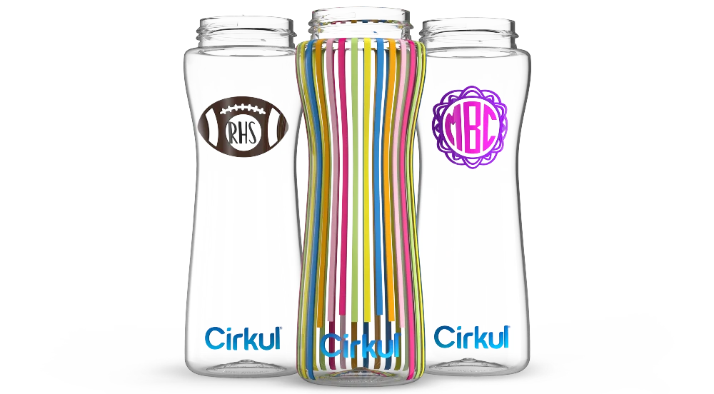 Custom 22oz. Plastic Bottle & Comfort Grip Lid